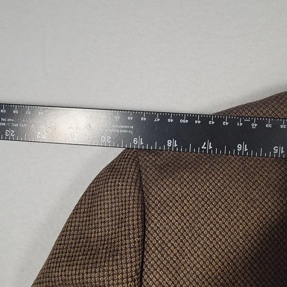 Ermenegildo Zegna 15 Milmil 15 Sport Coat Mens Brown Weave Wool Blazer Swiss